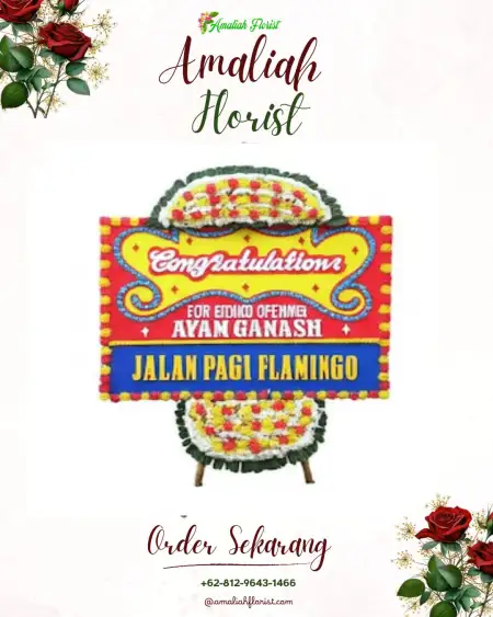 Sewa Papan Bunga Mariso