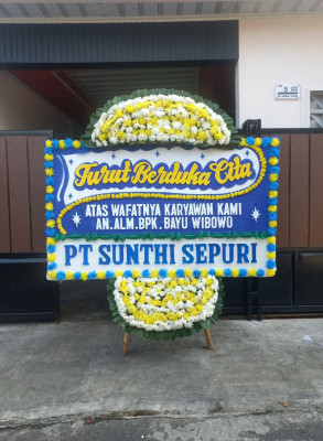 Papan Bunga Duka di Mariso